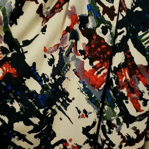 Anthropologie Maeve abstract print fit and flare dress size small - Picture 6 of 9